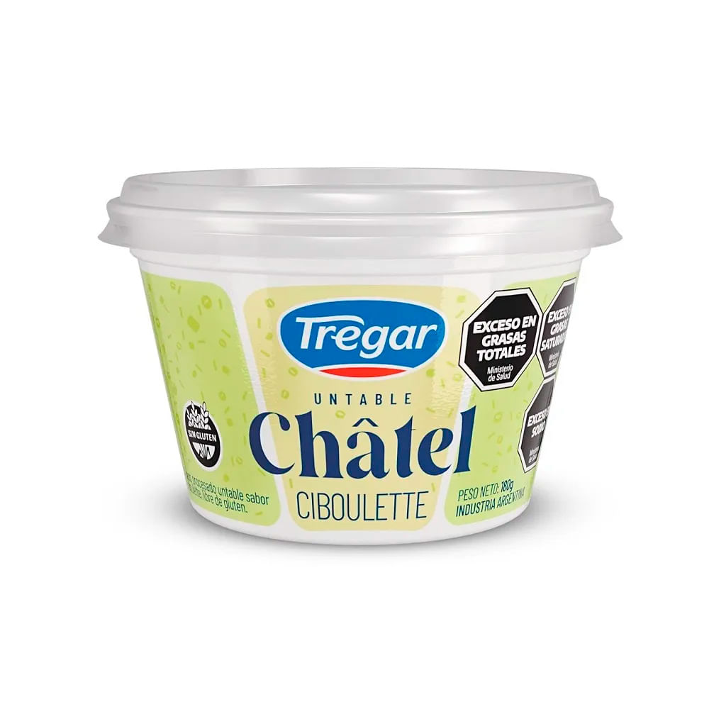 Queso Fundido Untable sabor Ciboulette 0.18 Kg Tregar