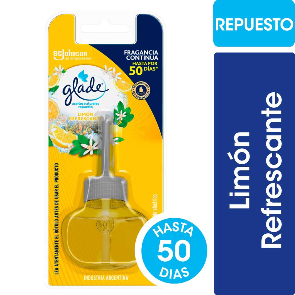 Aceite Aromatizante Limón Repuesto 21 Ml Glade