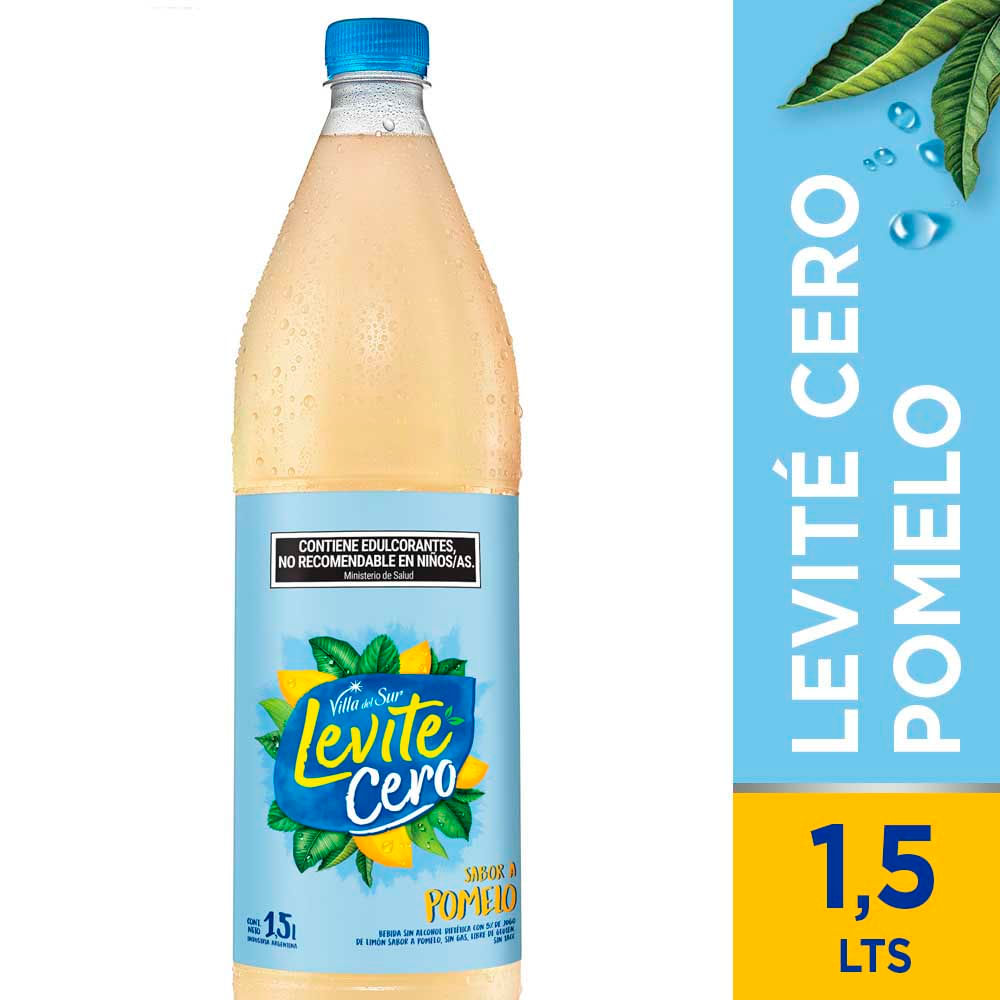 Agua Saborizada Cero Sabor Pomelo 1.5 Lts Levite