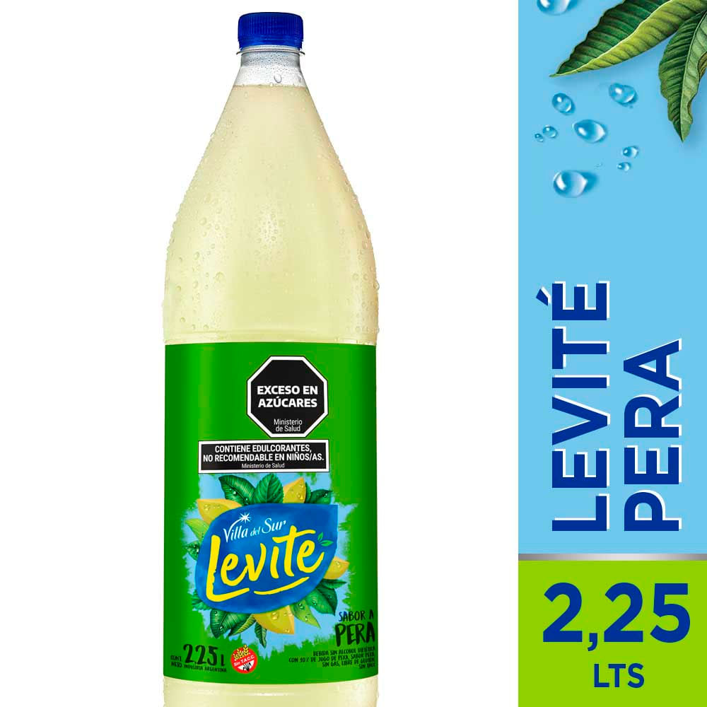 Agua Saborizada Sabor Pera 2.25 Lts Levite