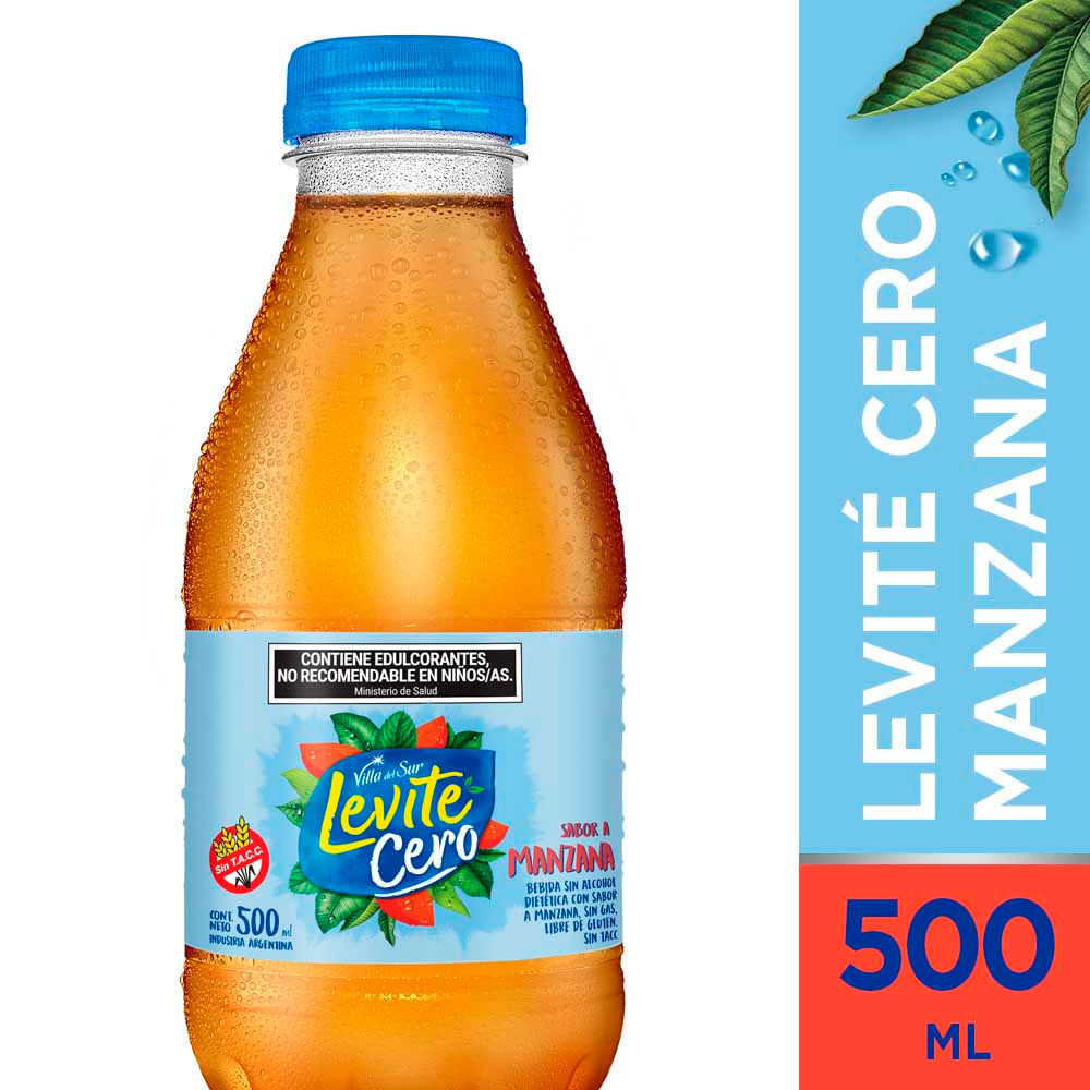 Agua Saborizada Cero Sabor Manzana 500 Ml Levite