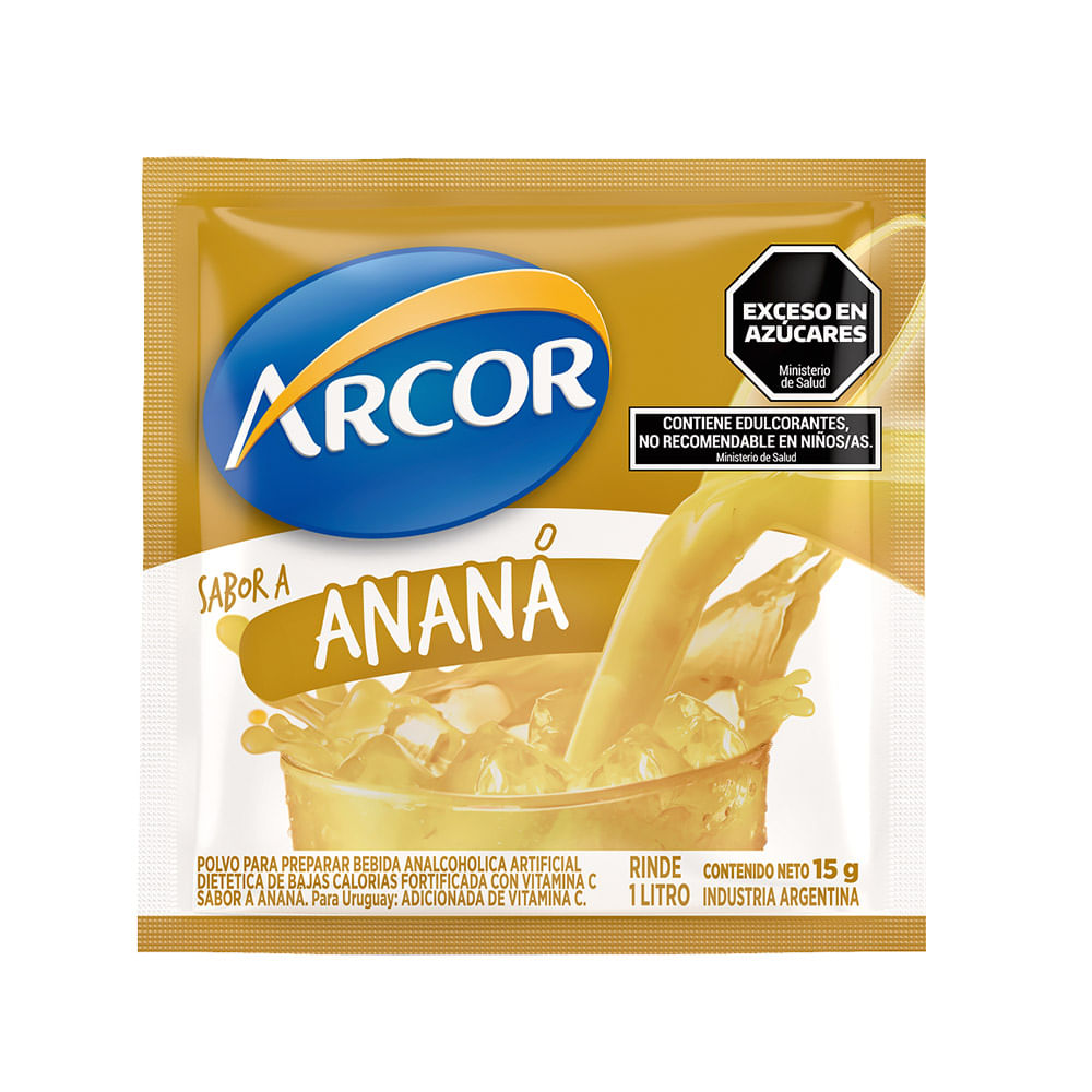 Jugo en Polvo Sabor Ananá 15 Grs Arcor