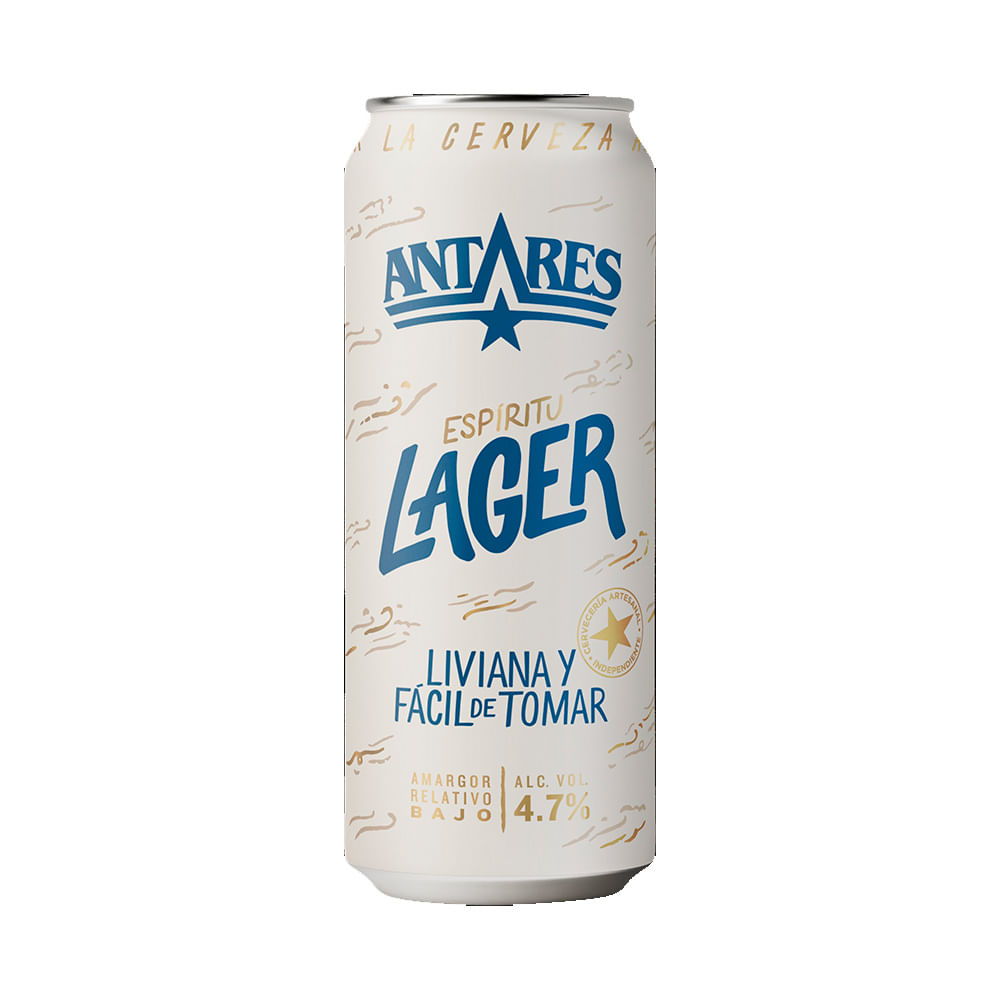 Cerveza Lager 473 Cc Antares