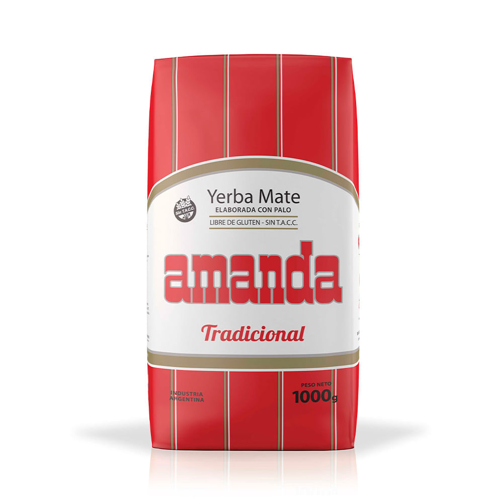 Yerba Mate Tradicional con Palo 1 Kg Amanda