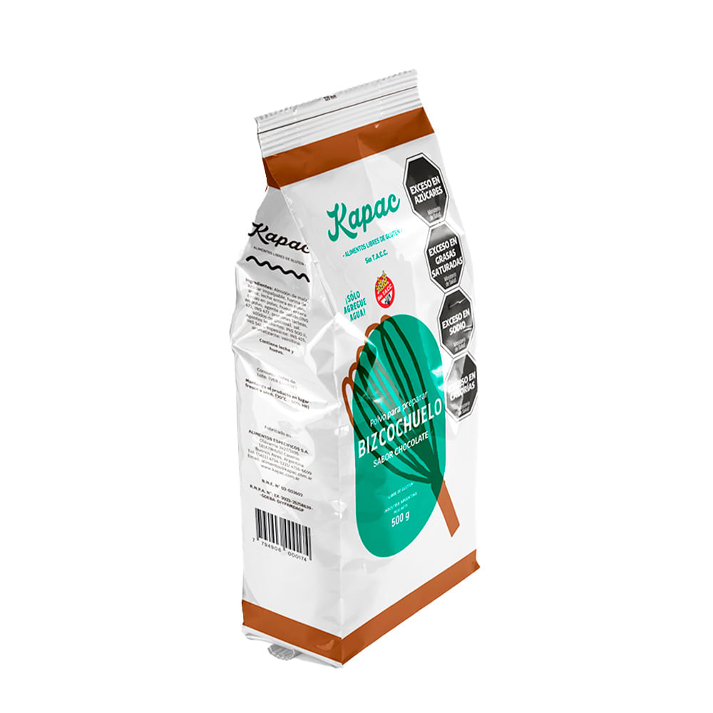 Bizcochuelo Chocolate 500 Gr Kapac