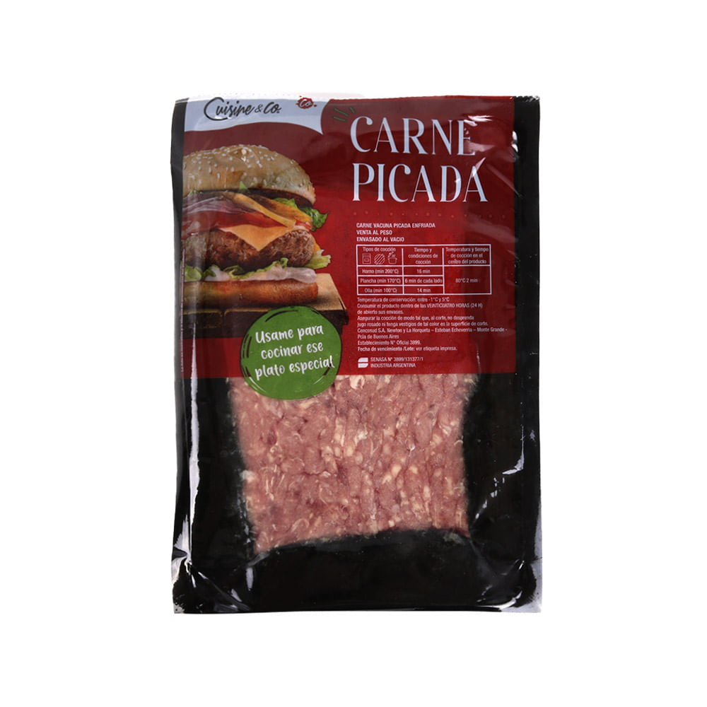 Carne Vacuna Picada Especial La Hacienda