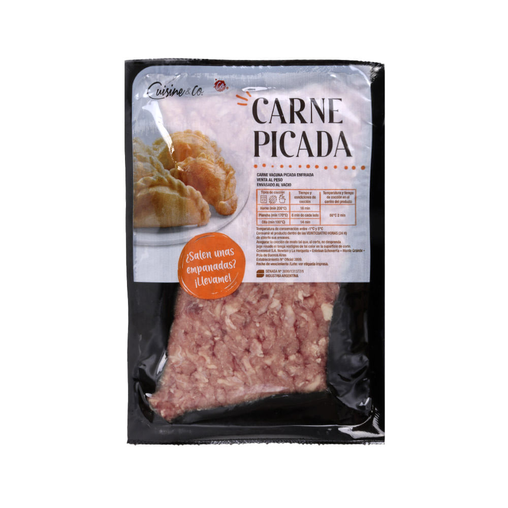 Carne Vacuna Picada Común La Hacienda
