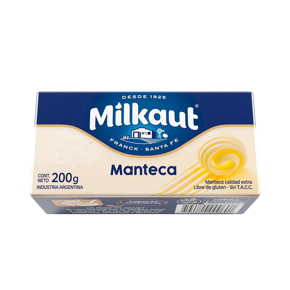 Manteca Tradicional 200 Grs Milkaut