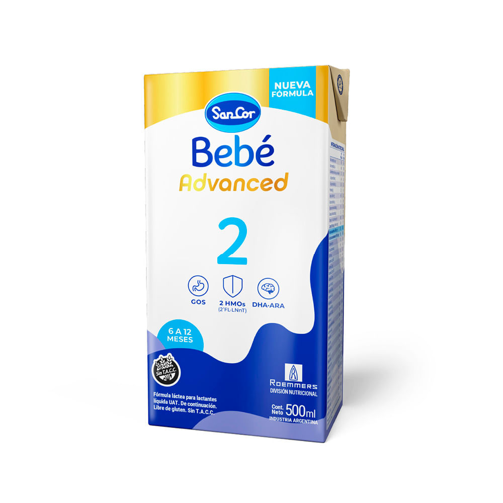 Leche Bebé 2 Advanced 500 Ml Sancor