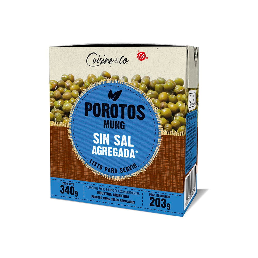 Porotos Mung Sin Sal 203 Grs Cuisine & Co