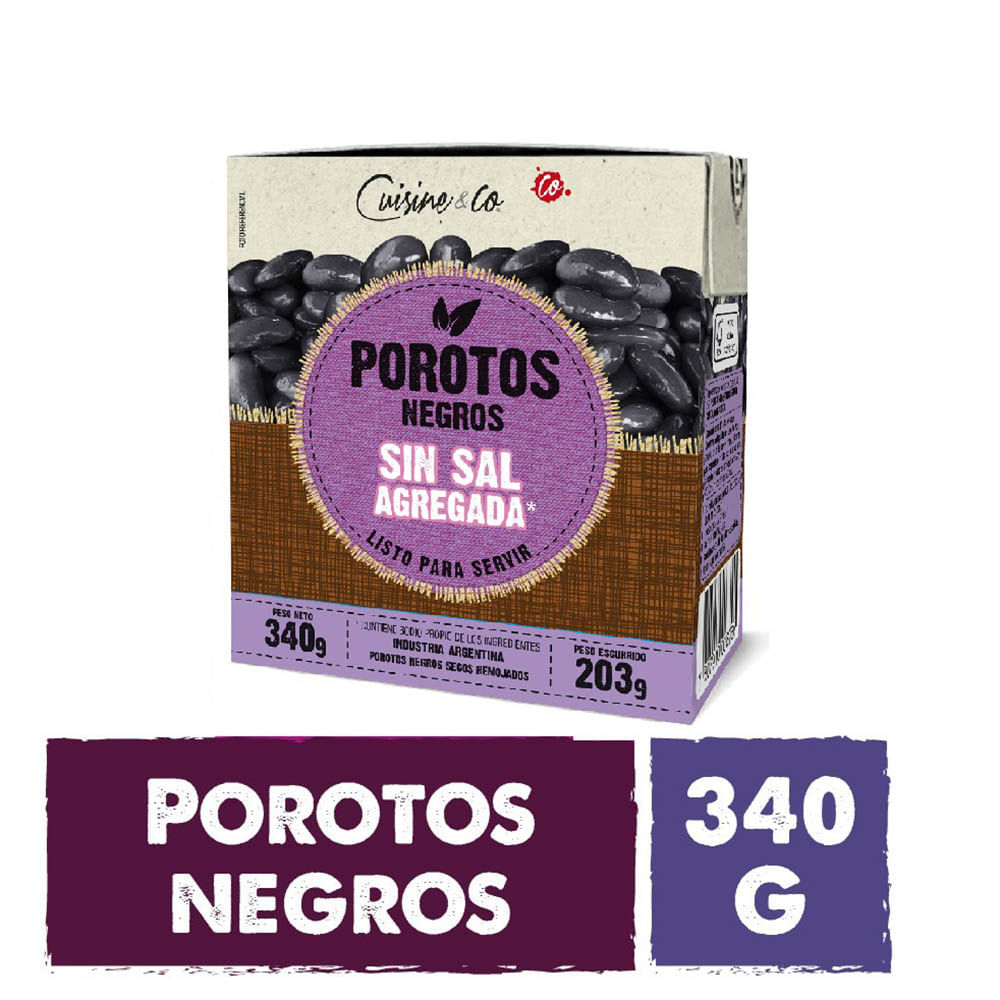Porotos Negros 340 Grs Cuisine & Co