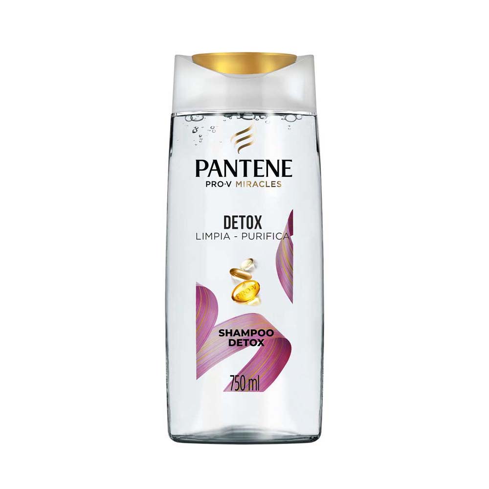 Shampoo Pro-v Miracles Detox Limpia y Purifica 750 Ml Pantene