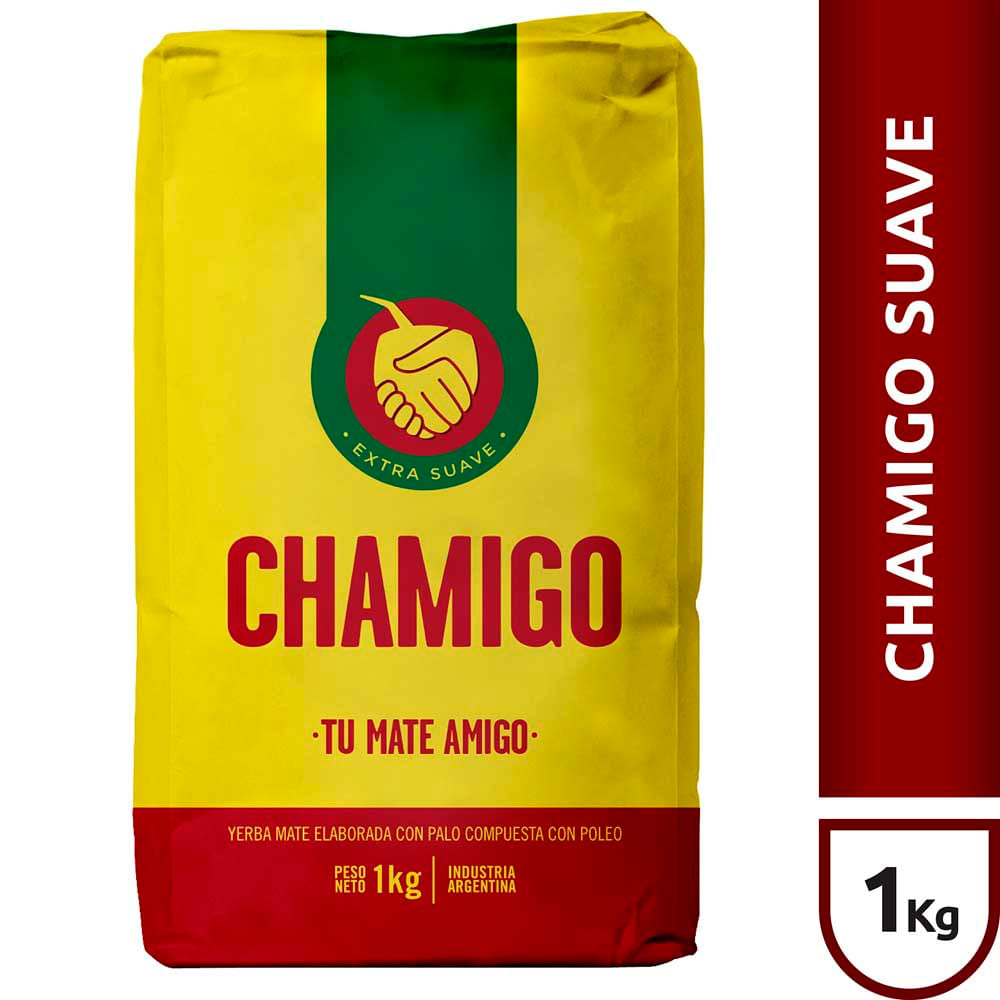 Yerba Mate Compuesta Sabor poleo Extra Suave 1 Kg Chamigo