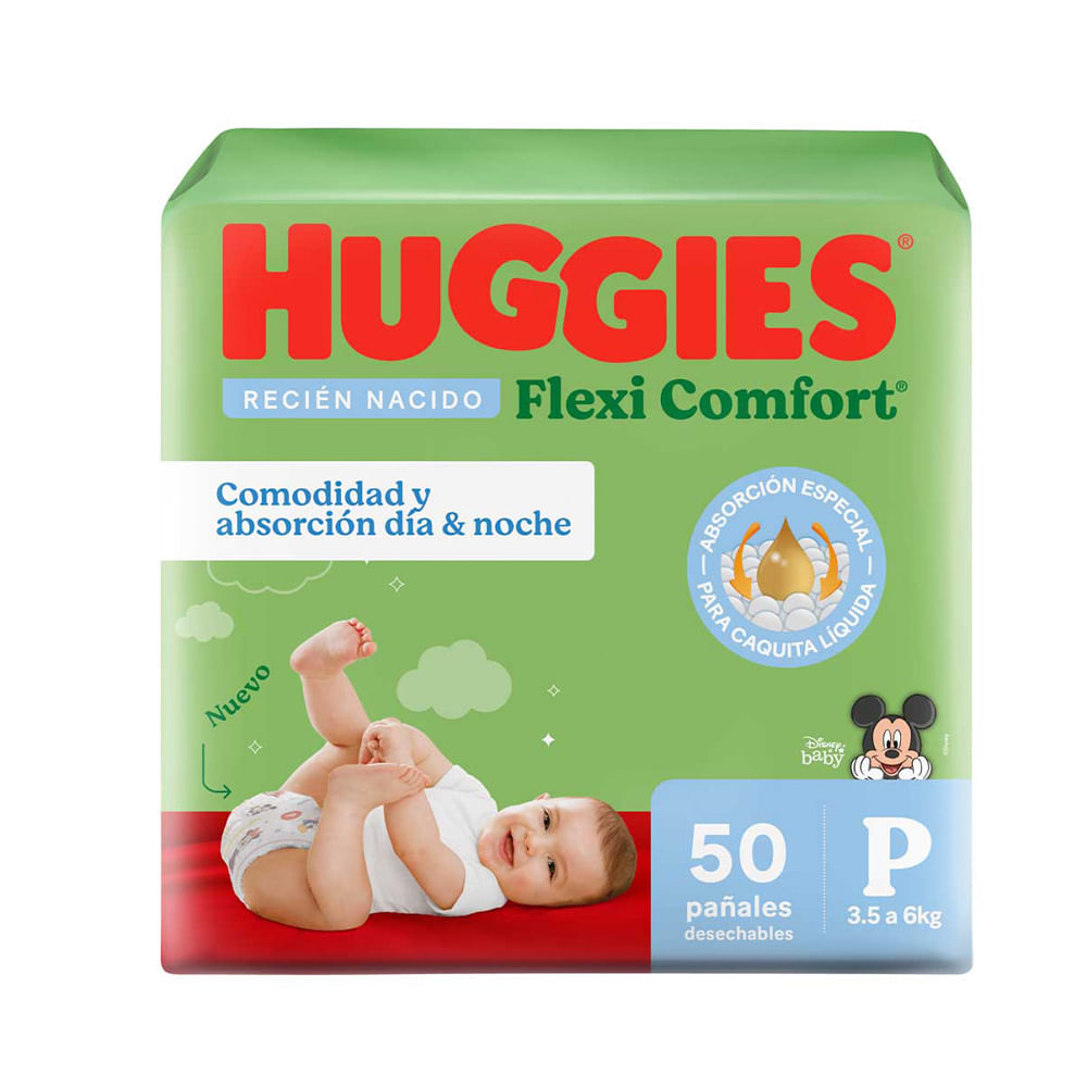 Pañales Flexi Confort Disney P X50 Un Huggies
