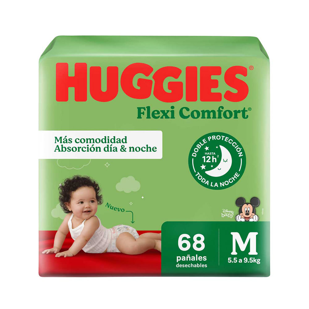 Pañales Flexi Comfort Disney M X 68 Un Huggies