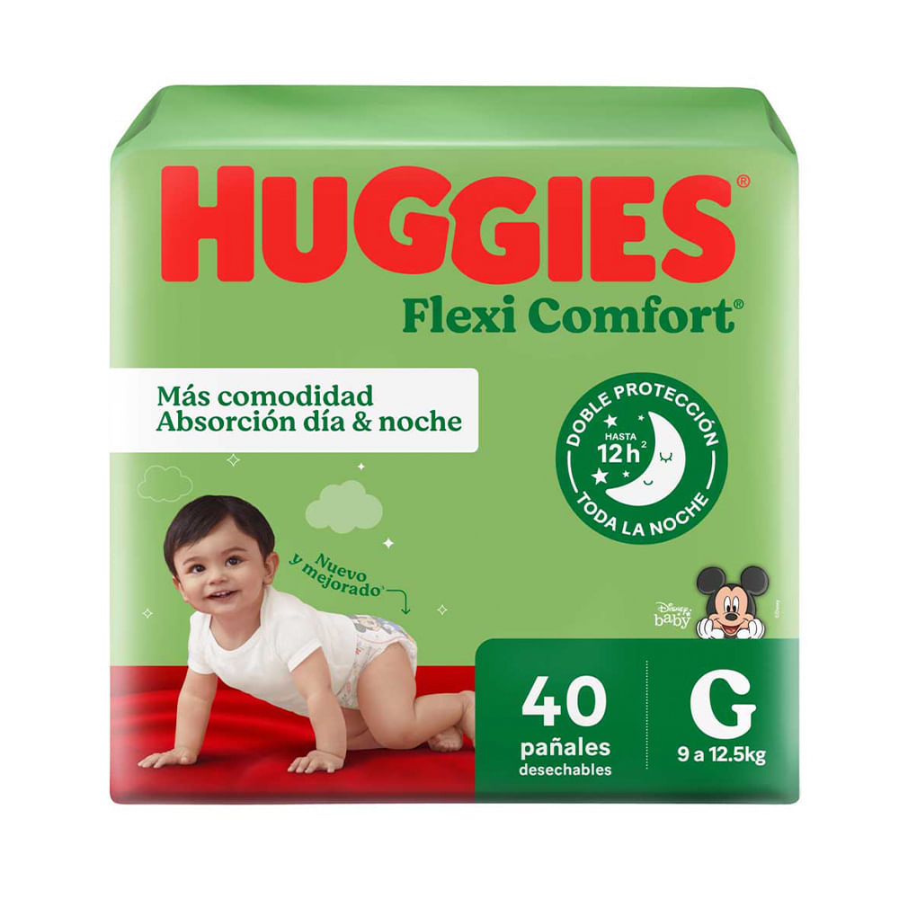 Pañales Flexi Comfort Disney G X 40 Un Huggies