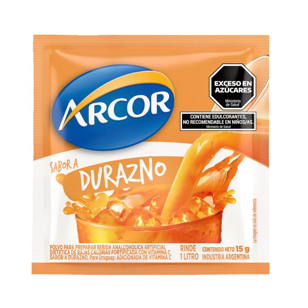 Jugo en Polvo Sabor Durazno 15 Grs Arcor