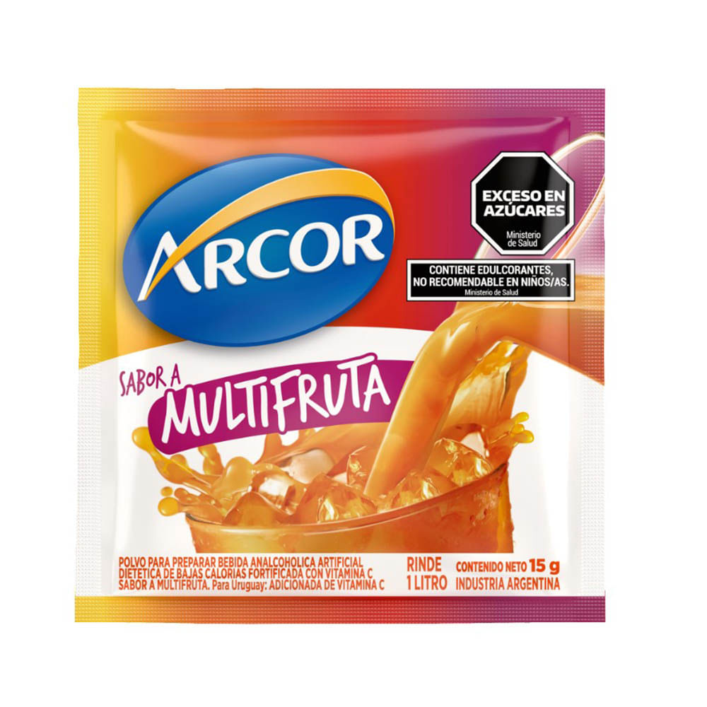 Jugo en Polvo Sabor Multifruta 15 Grs Arcor