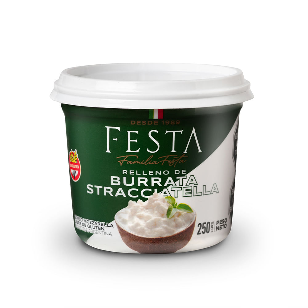Queso Burrata Stracciatella Premium 250 Grs Festa