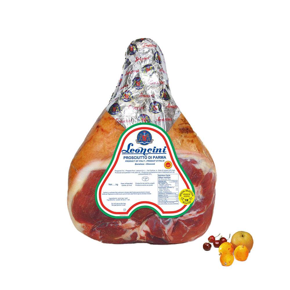 Jamón Crudo sabor Parma Individual x 1 Kg Leoncini