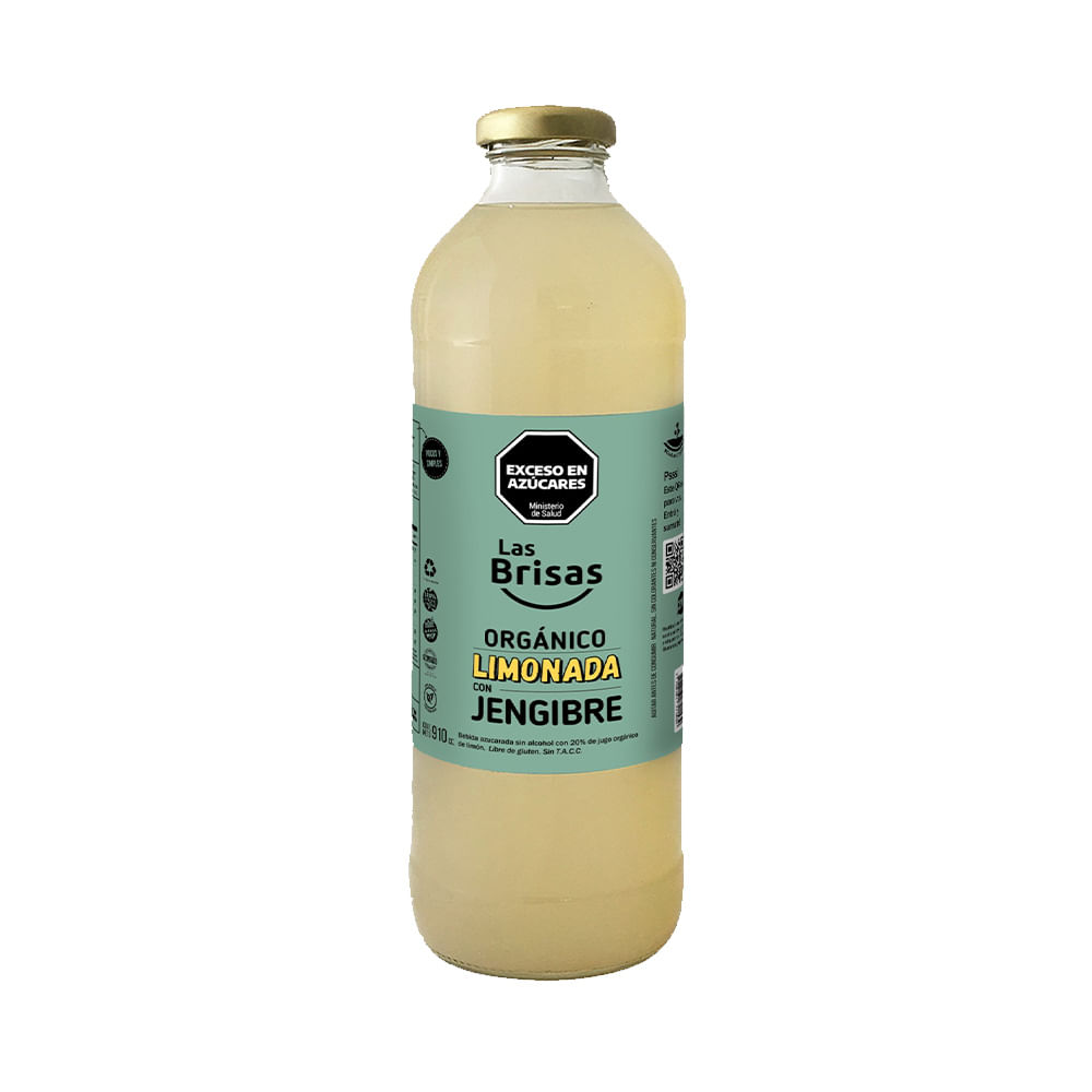 Jugo Orgánico Sabor Limonada con Jengibre 910 Cc Las Brisas