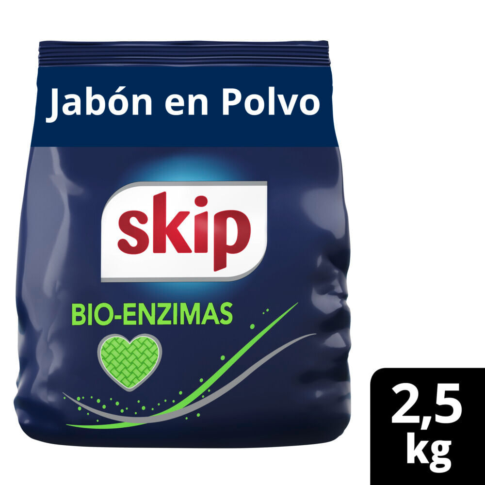 Jabón en Polvo Bio-enzimas 2,5 Kg Skip