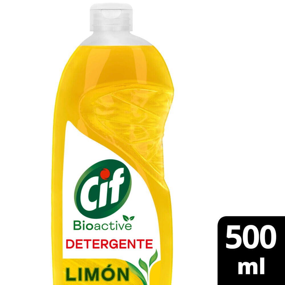 Detergente para Lavavajillas Limón 500 Ml Cif