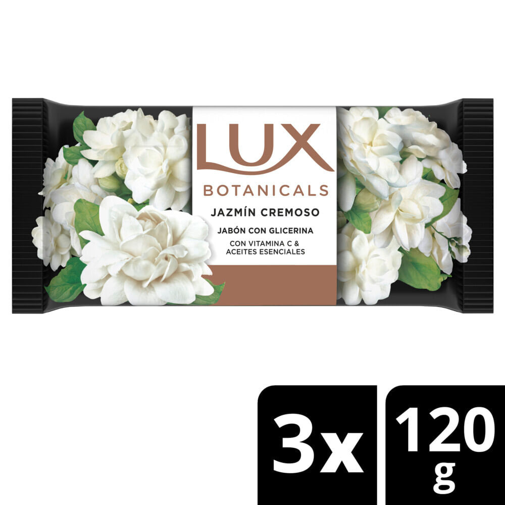 Jabón de Tocador Botanicals Jazmín Cremoso 120 Grs x 3 Un Lux