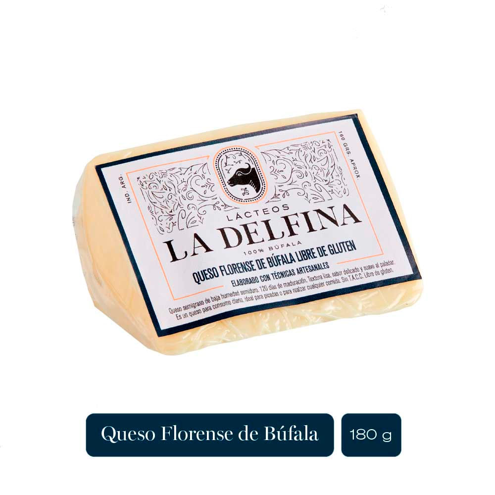 Queso Florense de Búfala 160 Grs La Delfina