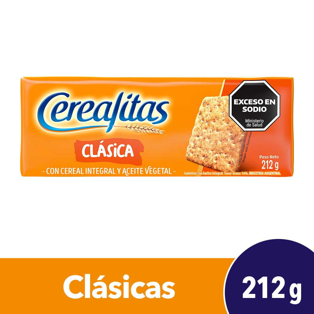 Galletitas Saladas Clásicas 212 Grs Cerealitas