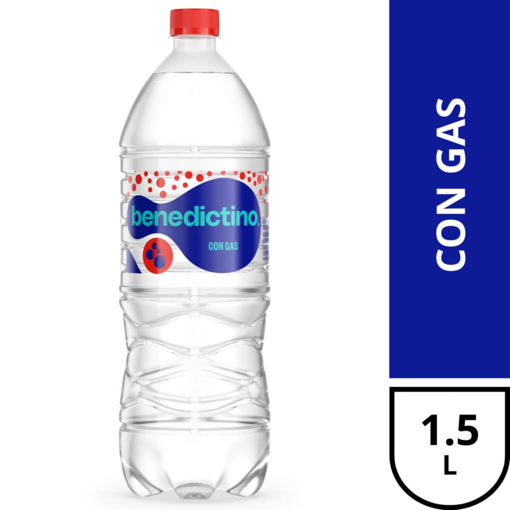 Agua con Gas 1.5 Lts Benedictino