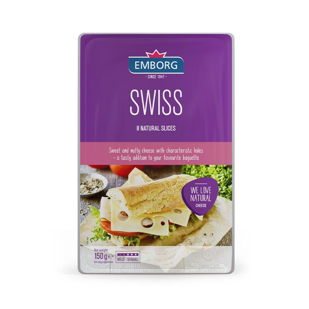 Queso Suizo Feteado 0.15 Kg Emborg