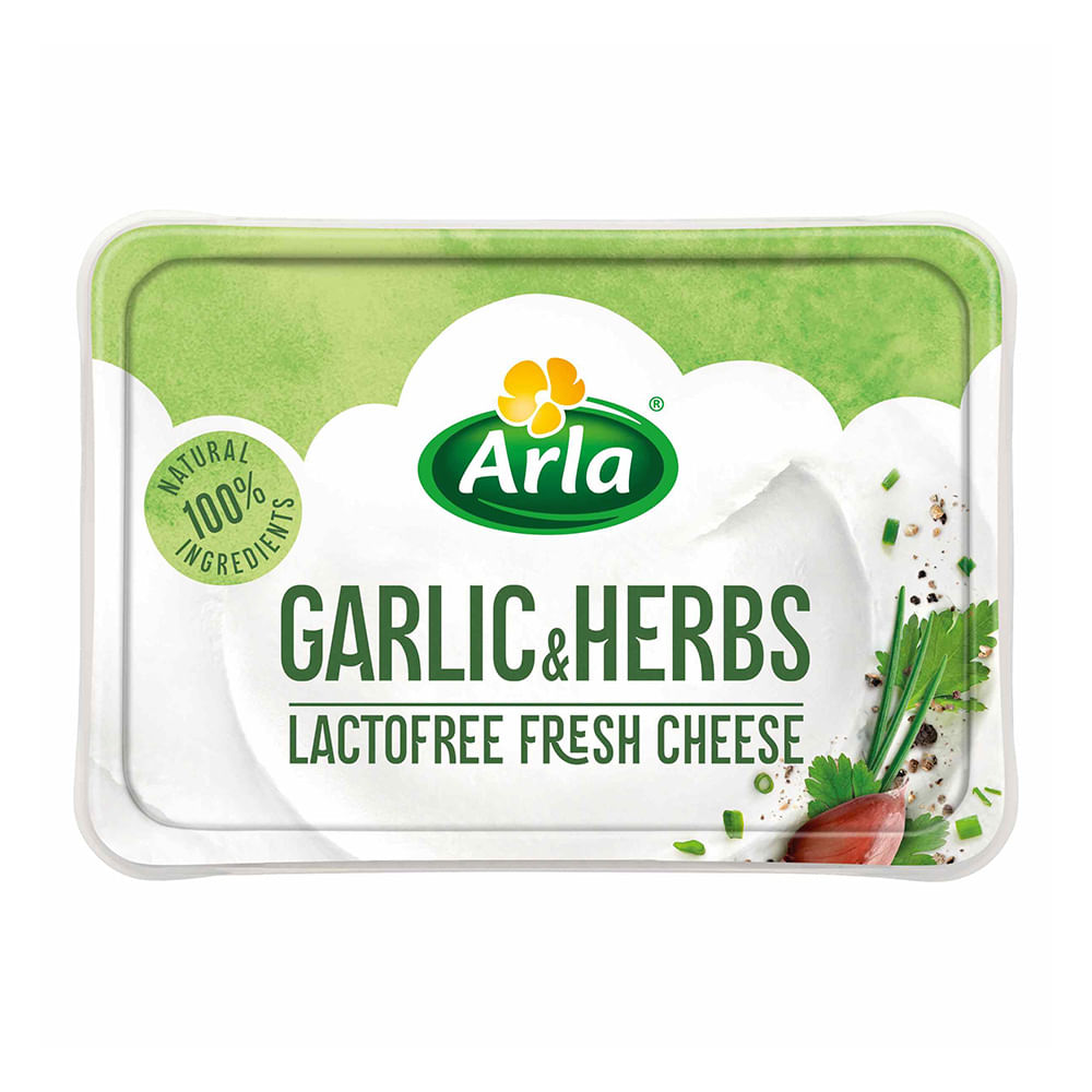Queso Untable Fresco Sabor Ajo y Finas Hierbas 200 Grs Arla