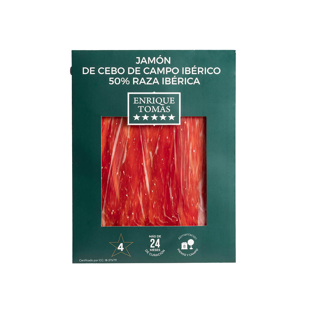 Jamón Crudo Ibérico Envasado 80 Grs Enrique Tomas