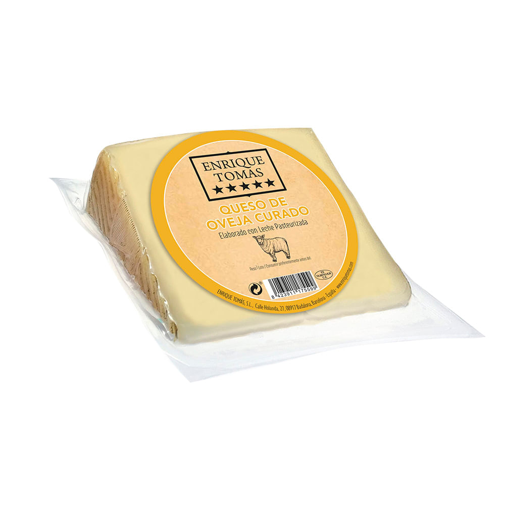 Queso de Oveja Curado en Trozos 150 Grs Enrique Tomas