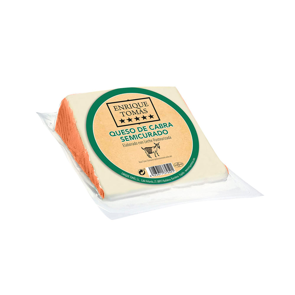 Queso de Cabra Semicurado Premium Trozos 0.150 Kg Enrique Tomas