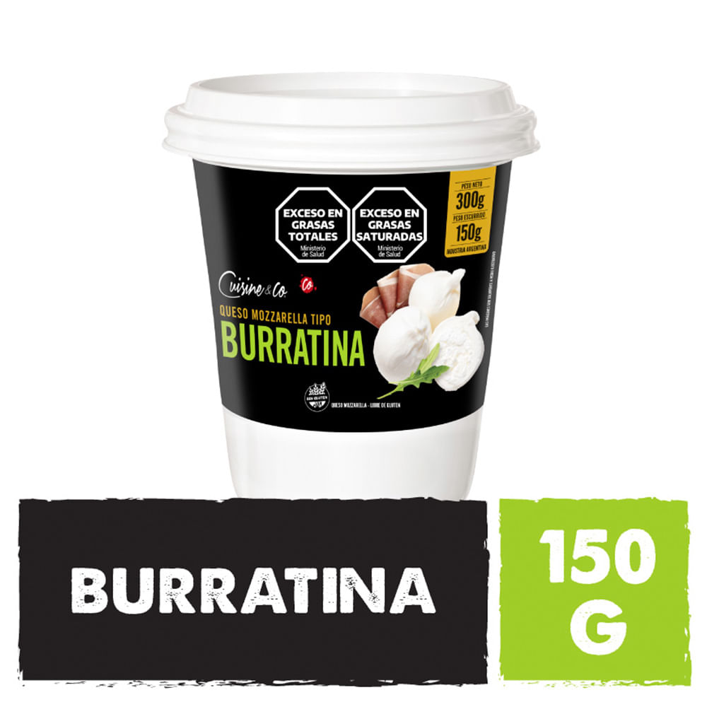 Queso Mozzarella Tipo Burratina Cuisine & Co
