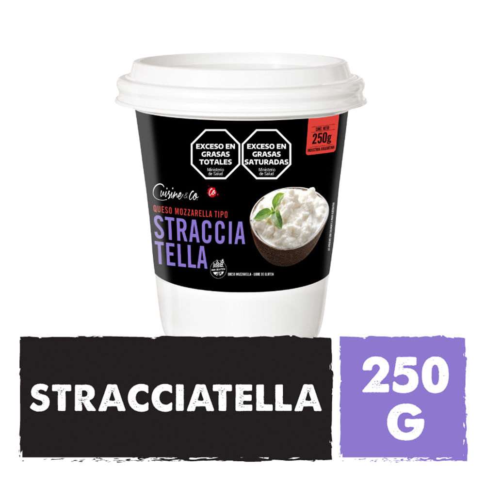 Queso Muzzarella Stracciatella x 250 Grs Cuisine y Co