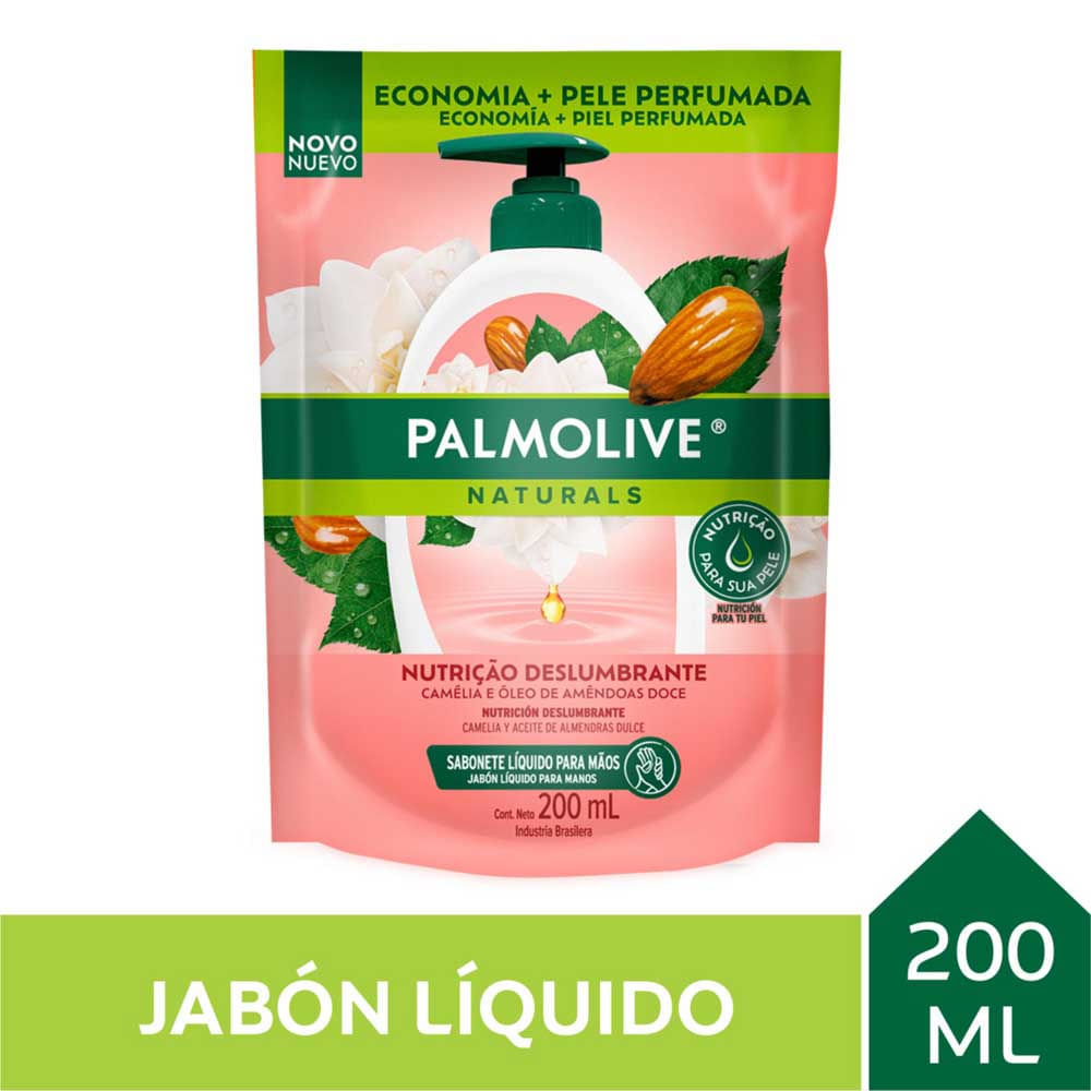 Jabón Liq. Palmolive Naturals Camelia Refil 200ml