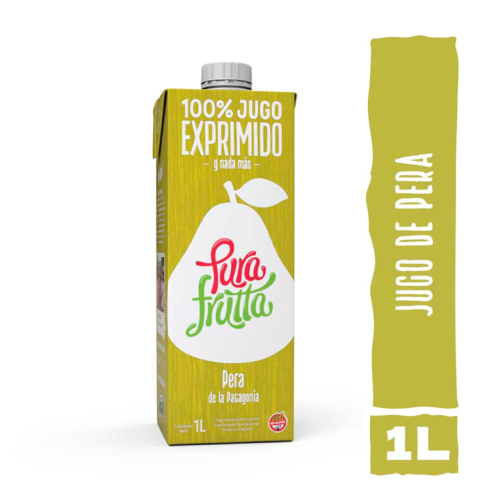 Jugo Exprimido Sabor Pera 1 Lts Pura Frutta