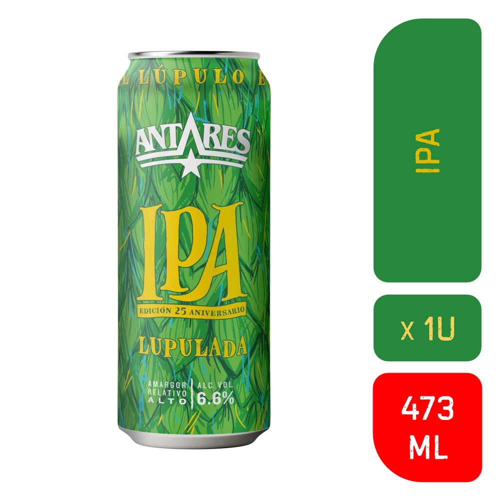Cerveza IPA 473 Cc Antares