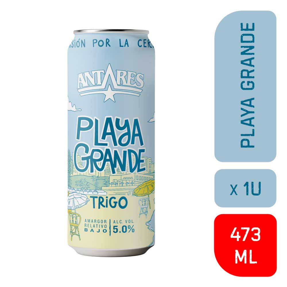 Cerveza Playa Grande 473 Cc Antares