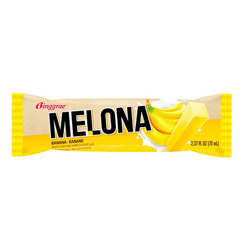 Helado Sabor Banana Tradicional x 4 Un 315 Grs Melona