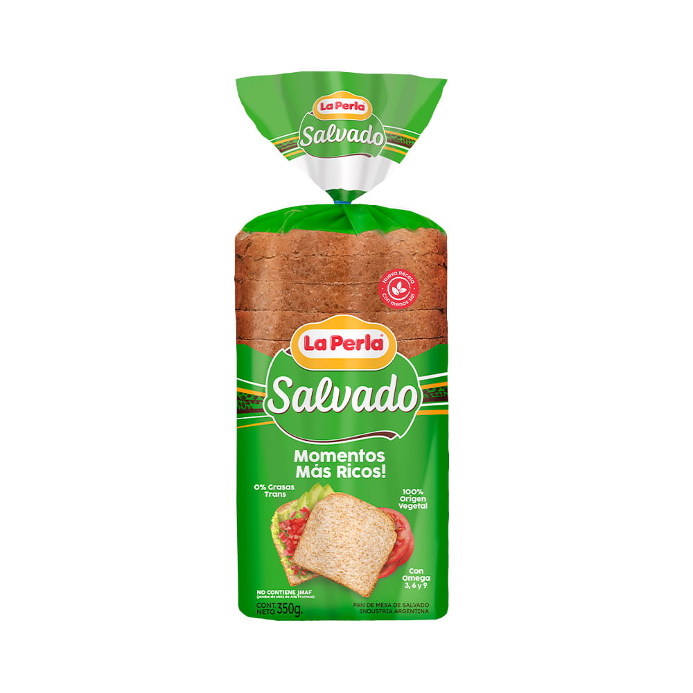 Pan De Mesa Salvado La Perla 350 Gr