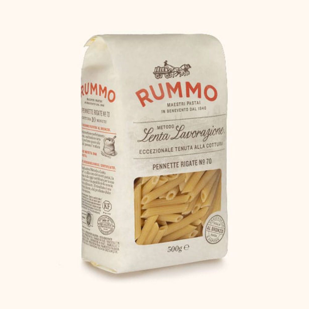 Fideos Pennette Rigate N°70 500 Grs Rummo