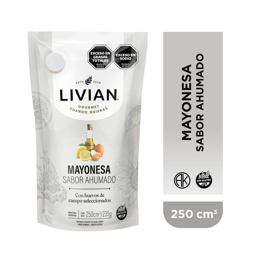 Mayonesa Sabor Ahumado 250 Cc Livian