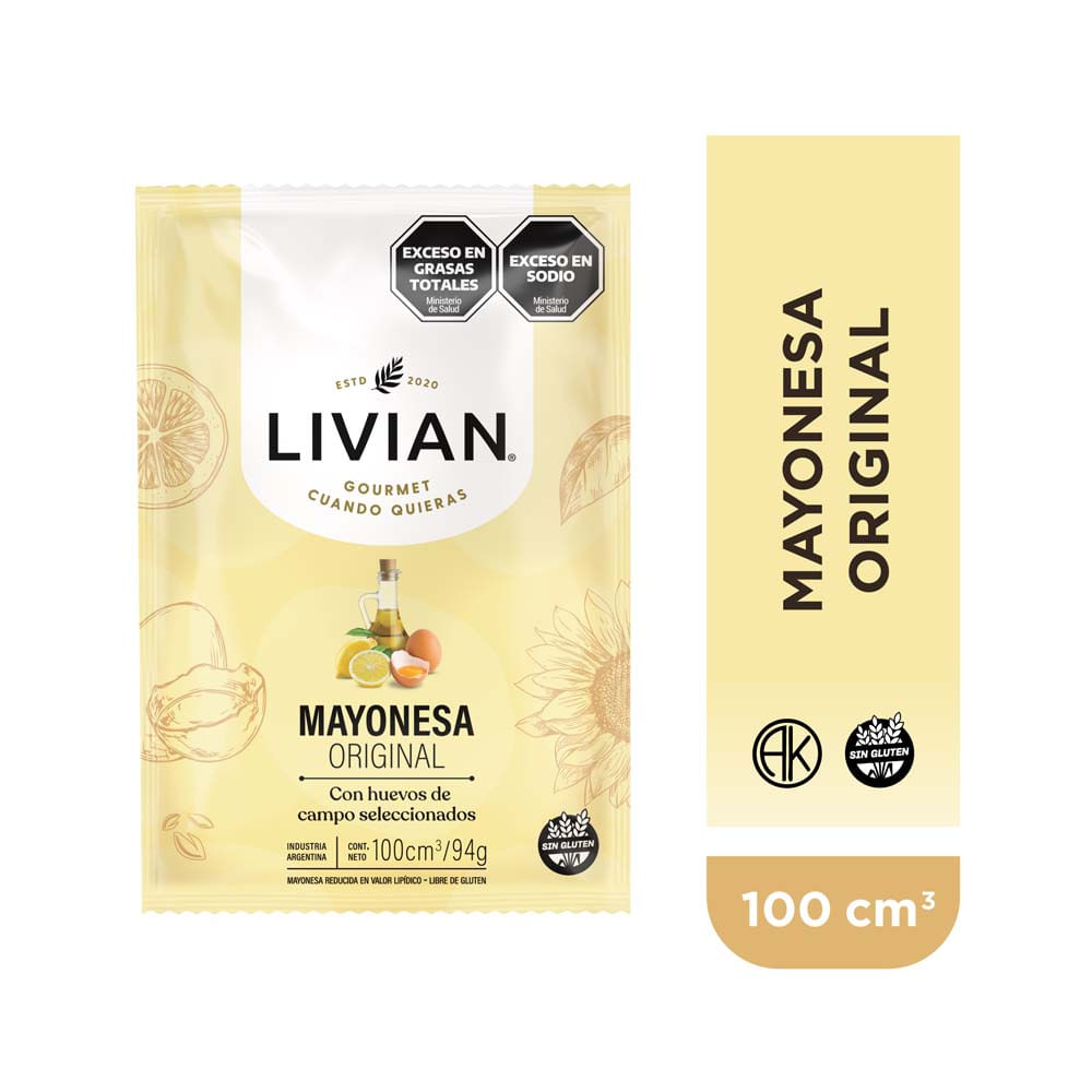 Mayonesa Original 100 Cc Livian