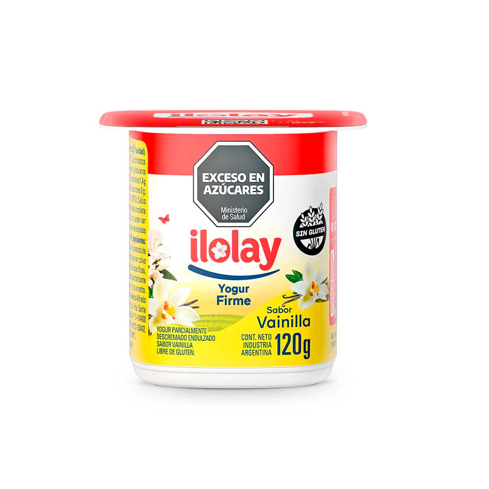 Yogurt Sabor Vainilla Firme 120 Grs Ilolay