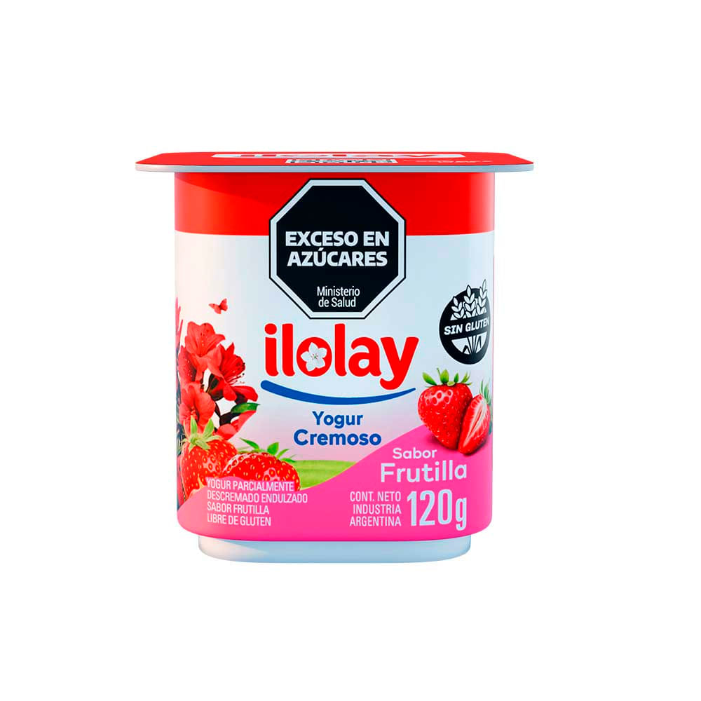 Yogurt Sabor Frutilla Cremoso 120 Grs Ilolay