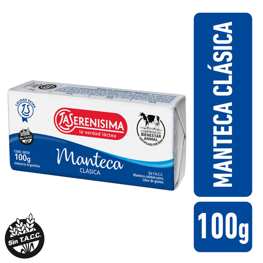 Manteca Clásica 100 Grs La Serenisima